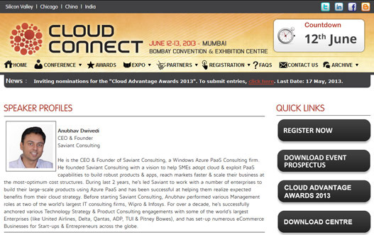Saviant @ India\'s Largest Cloud Conference