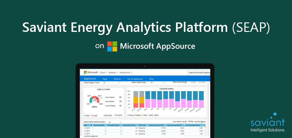 Microsoft recognizes Saviant’s Utility Industry solution to spot at AppSource