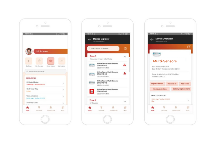Mobile apps for fire system manufacturers