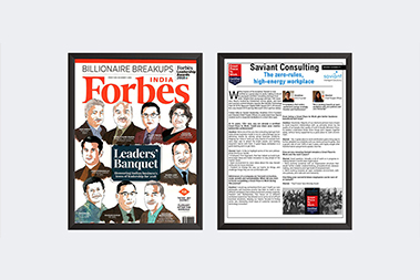 Forbes Magazine Saviant's Leadership award interview