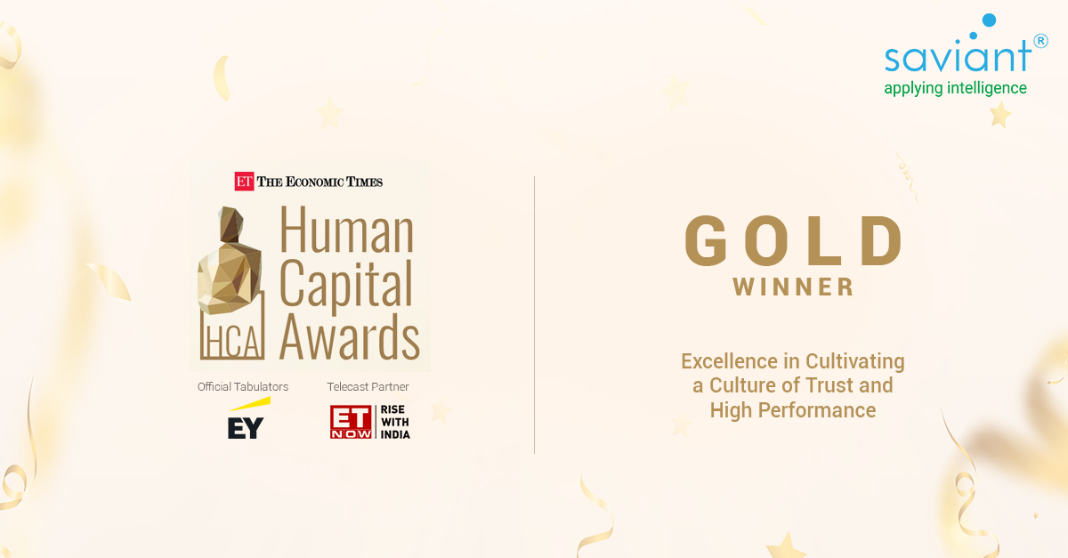 Economic Times presents gold award to Saviant