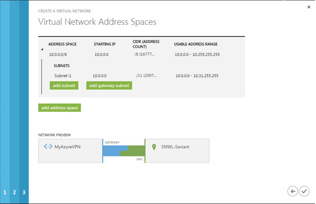 vpn connection to azure