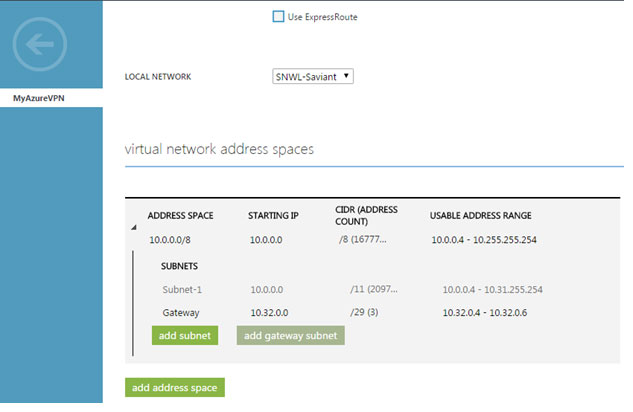 azure policy based vpn