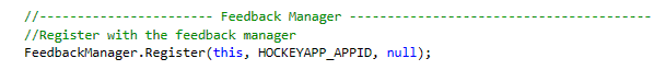 register feedback manager