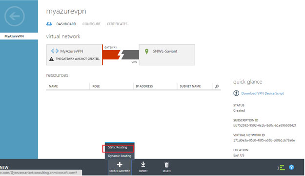 sonicwall azure vpn